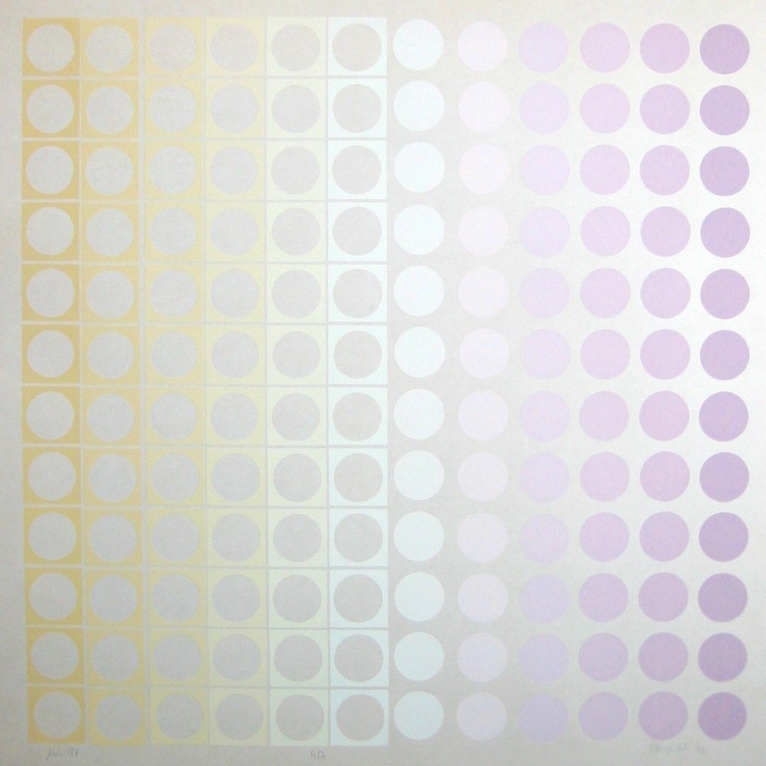 144 PP&nbsp;&nbsp;&nbsp;&nbsp;&nbsp;&nbsp;&nbsp;&nbsp;&nbsp;&nbsp;s&eacute;rigraphie sur carton tirage 7&nbsp;&nbsp;&nbsp;&nbsp;51 x 51cm&nbsp;&nbsp;&nbsp;&nbsp;1972